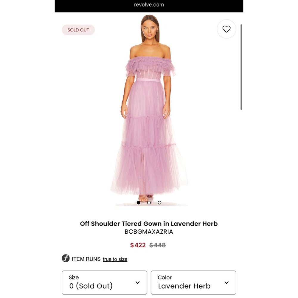 Charmante Off-the-Shoulder Tulle Gown - Picture 2 of 7